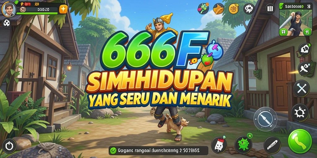 Screenshot gameplay 666F menampilkan aktivitas interaktif yang seru.