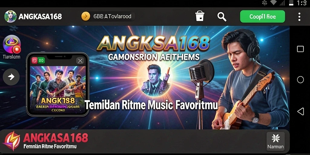 Tampilan menarik gameplay ANGKASA168 dengan berbagai musik.