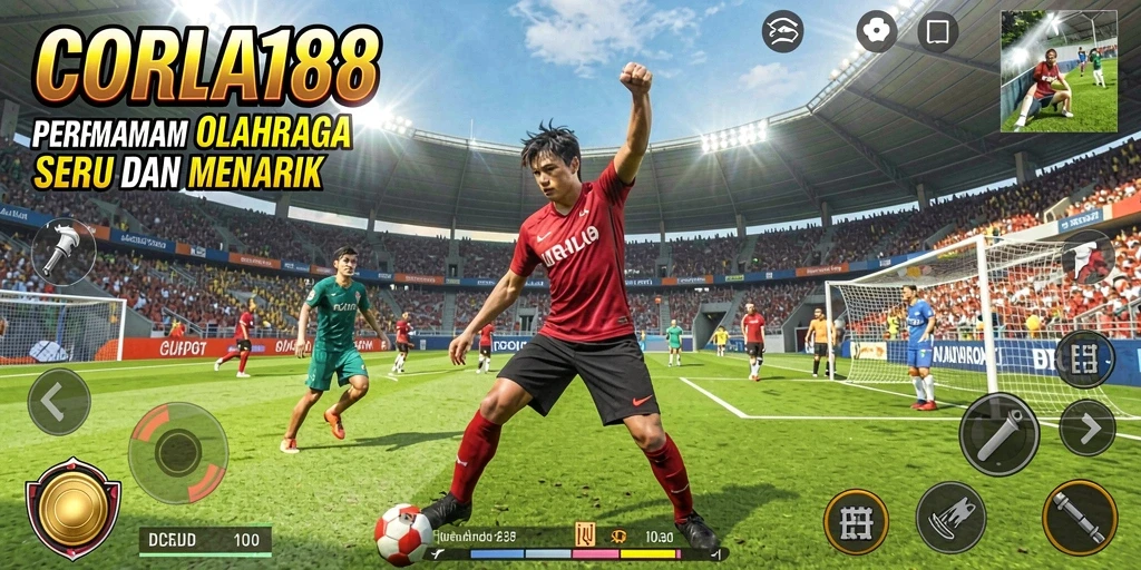 Screenshot gameplay <strong>CORLA188</strong> yang menunjukkan aksi seru dalam pertandingan olahraga.