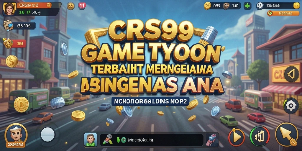 Tangkapan layar gameplay CRS99 menampilkan suasana kesibukan bisnis yang menarik.