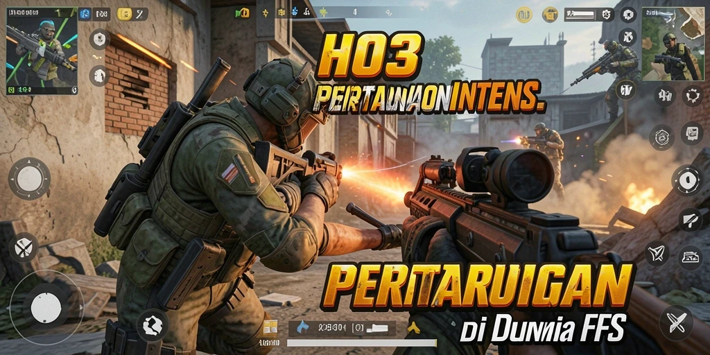 Screenshot gameplay HO3 yang menampilkan aksi tembak-menembak yang mendebarkan.