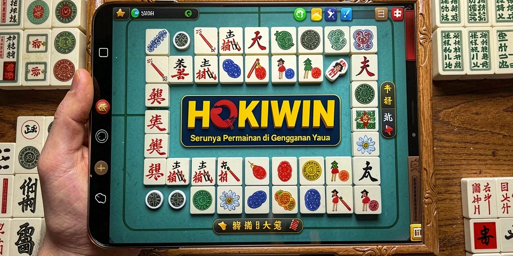 Gambaran gameplay seru Mahjong HOKIWIN yang menggugah selera.