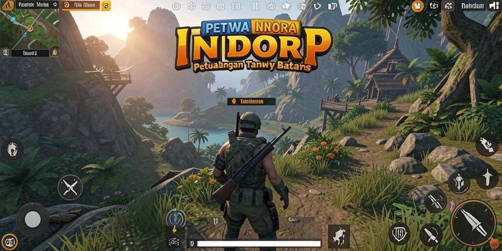 Tampilan gameplay INDORP yang memukau di dunia terbuka.