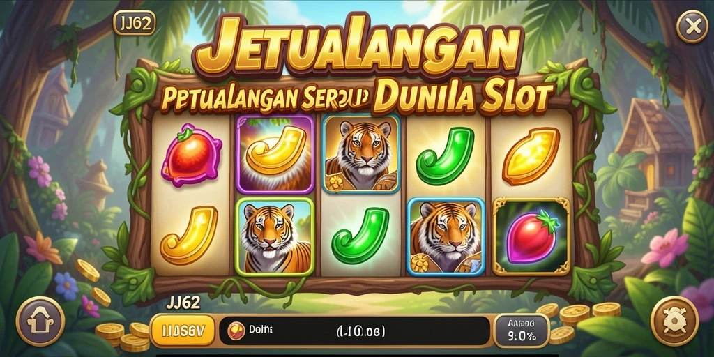 Tampilan menakjubkan dari gameplay Slot JJ62 yang seru.