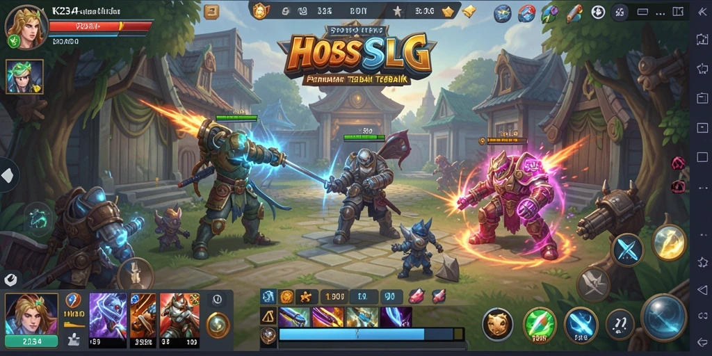 Tampilan gameplay K234 dengan berbagai unit strategis yang berinteraksi.