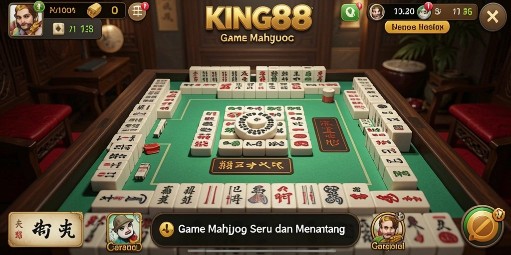 Gameplay KING88 yang seru dan penuh tantangan Mahjong.