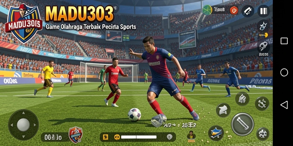 Tampilan gameplay seru dari MADU303 dengan beragam olahraga.