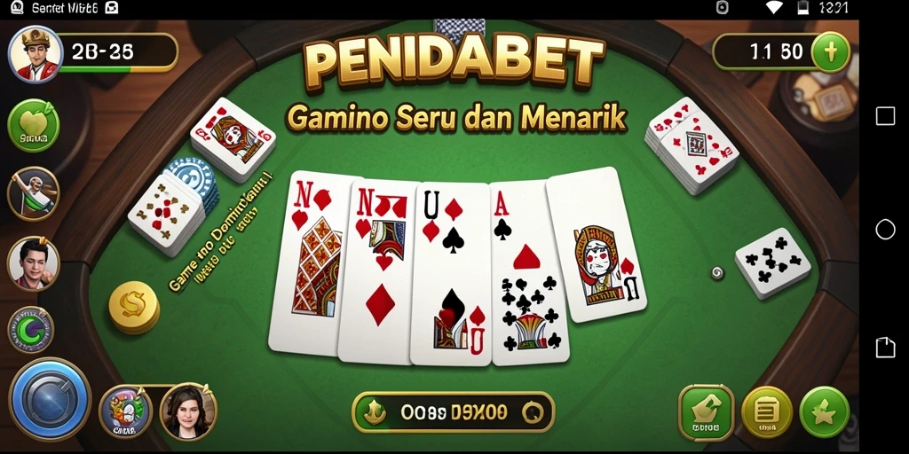 Tampilan gameplay Domino yang seru dan kompetitif di PENIDABET.
