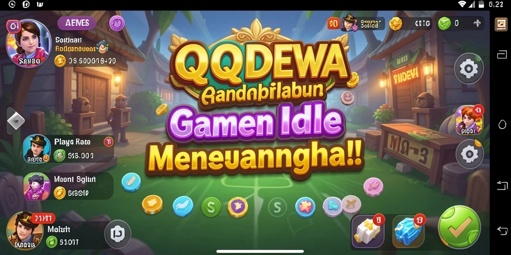 Tampilan permainan Idle yang menarik dan menawan dari QQDEWA.