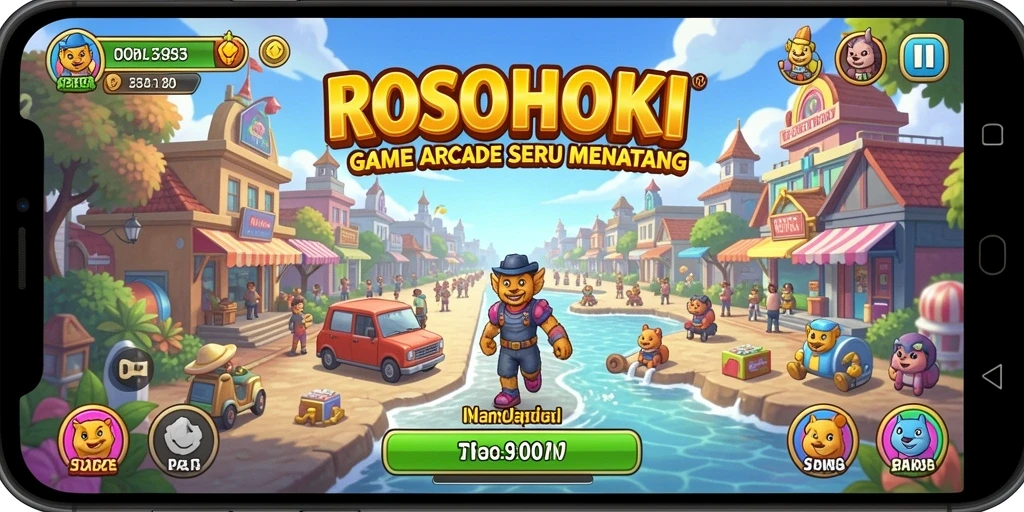Gameplay seru dari ROSOHOKI dengan tingkat kesulitan yang bervariasi.