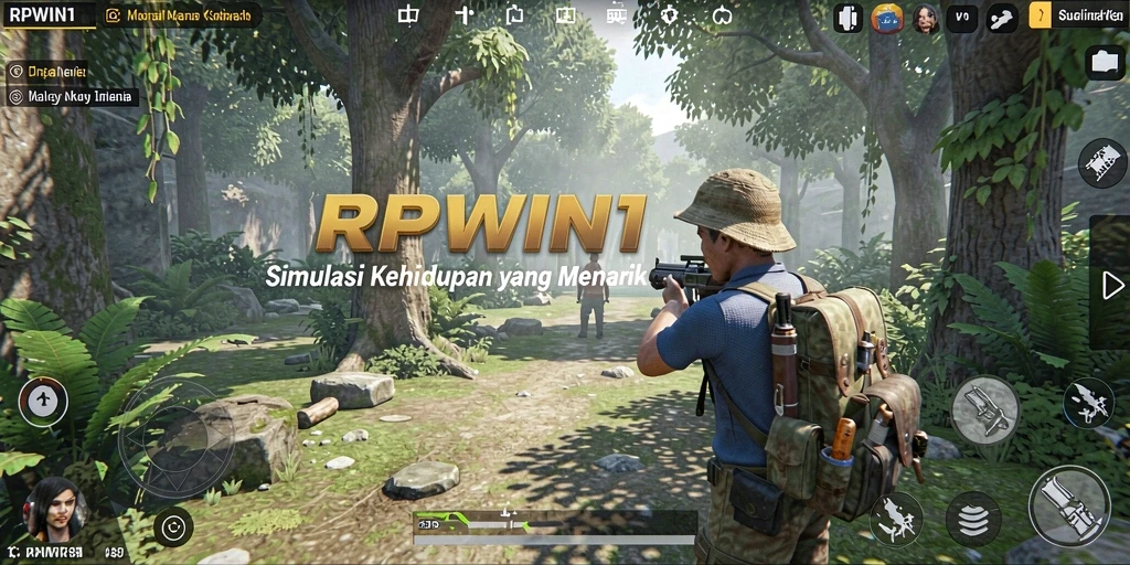 Screenshot utama menunjukkan aksi gameplay menarik di RPWIN1.