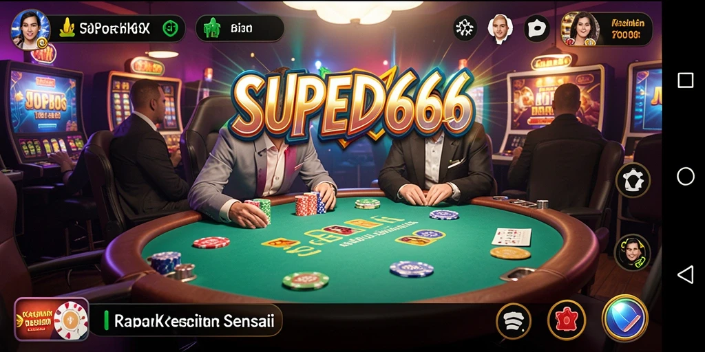 Tampilan gameplay Kasino yang menarik di SUPERWD666.