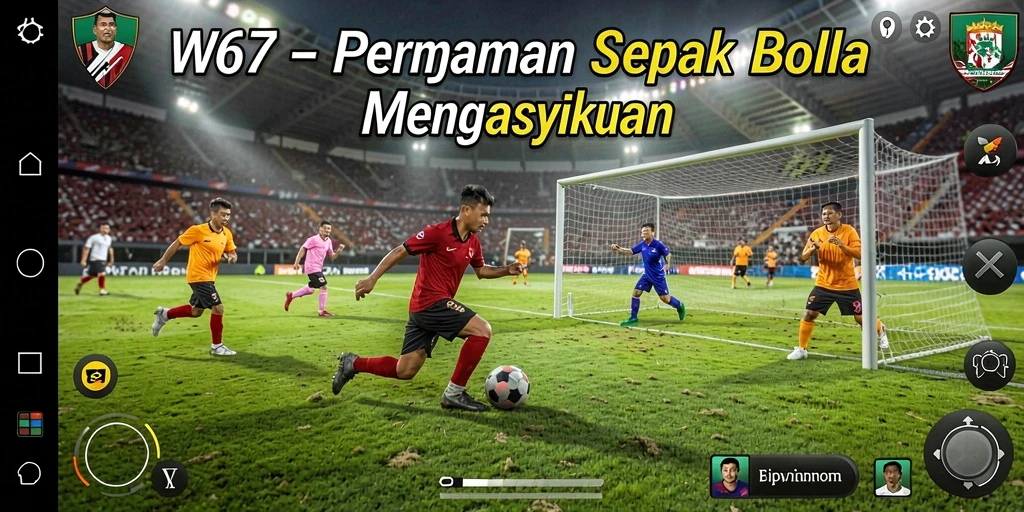 Tampilan gameplay W67 yang menegangkan dan realistis.