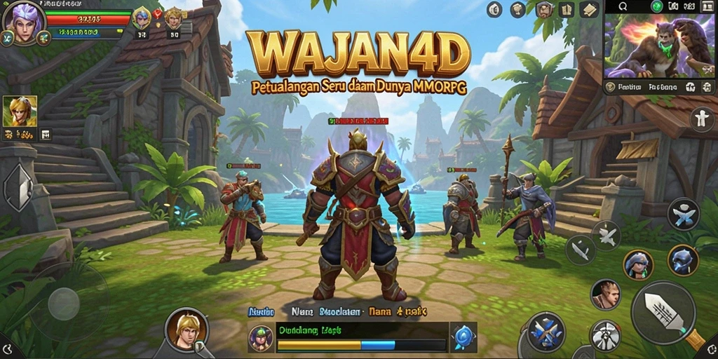 Tangkapan layar gameplay WAJAN4D memperlihatkan aksi seru di dunia MMORPG.